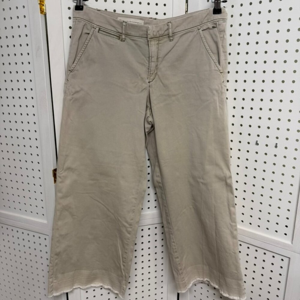 Pilcro by Anthropologie Hyphen Crop Wide Leg Stretch Pants Womens 30 Chinos